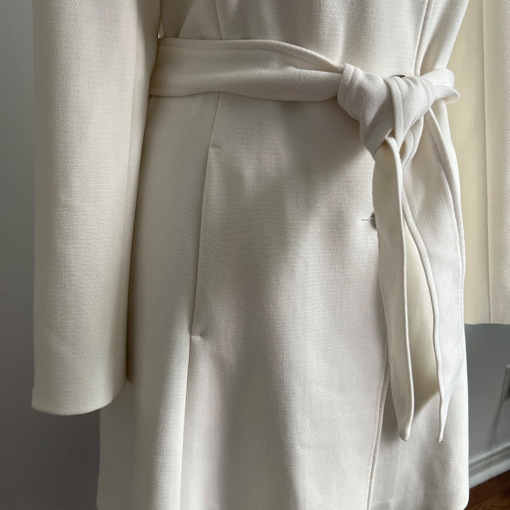Le Château - Cream Belted Coat - Picture 3 of 12